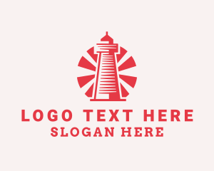 Port - Red Light Tower logo design