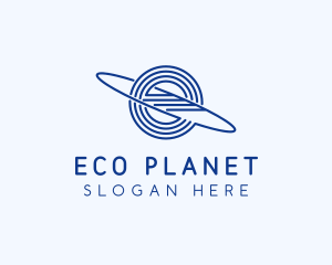 Planet Orbit Letter E  logo design