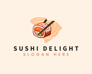 California Roll South Carolina  logo design