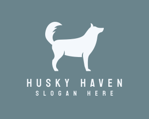 Husky - Husky Dog Wolf logo design