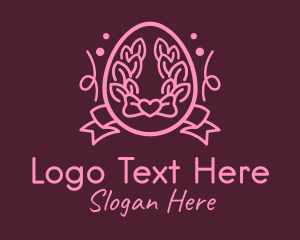 Easter Heart Wreath  Logo