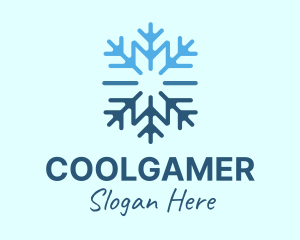 Snowflake Frost Cooling Logo
