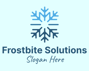 Freeze - Snowflake Frost Cooling logo design