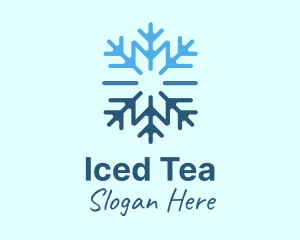 Snowflake Frost Cooling logo design