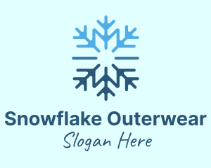 Snowflake Frost Cooling logo design