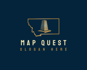 Montana Tourist Spot Monument logo design