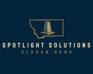 Montana Tourist Spot Monument logo design