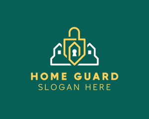 Padlock House Security logo design