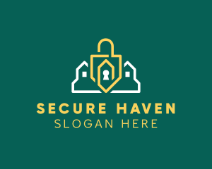 Privacy - Padlock House Security logo design