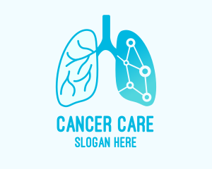 Cancer - Blue Lung Center logo design