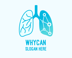 Body Organ - Blue Lung Center logo design