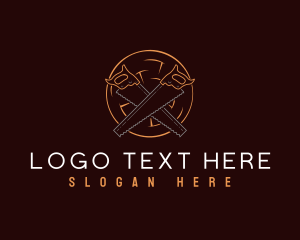 Logger - Saw Carpentry Workshop logo design