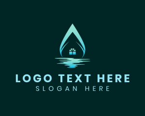 Aqua - House Water Supply logo design