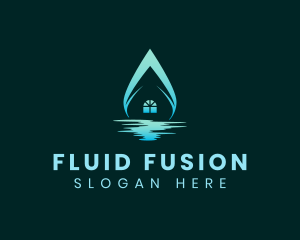 House Water Supply logo design