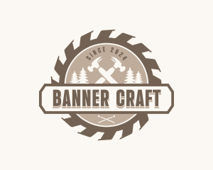 Hammer Woodworking Tools logo design