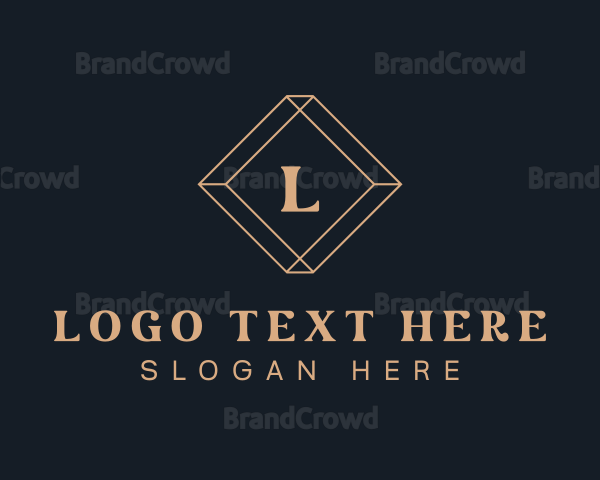 Geometric Diamond Jewelry Logo