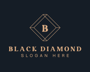 Geometric Diamond Jewelry logo design