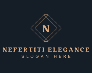 Geometric Diamond Jewelry logo design