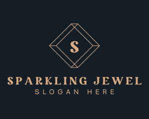 Geometric Diamond Jewelry logo design