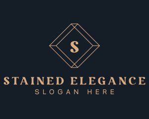 Geometric Diamond Jewelry logo design