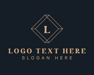 Geometric Diamond Jewelry Logo