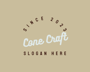 Cursive Tilted Company logo design