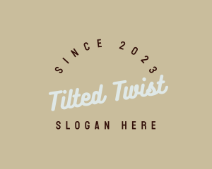 Tilted - Cursive Tilted Company logo design