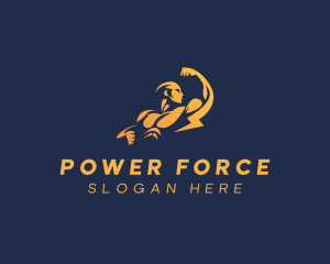 Superhero - Lightning Power Superhero logo design