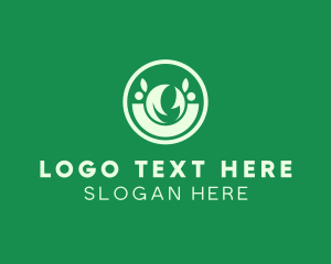 Circle - Natural Eco Leaf logo design
