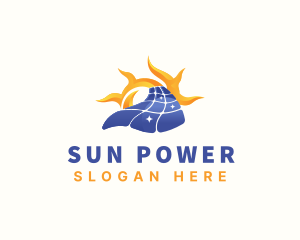 Solar Panel Sun Energy logo design