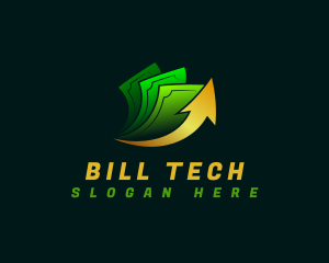 Bill - Money Bills Arrow logo design