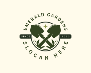 Garden Shovel Landscaping logo design