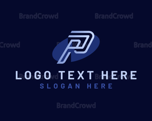 Media Studio Letter P Logo