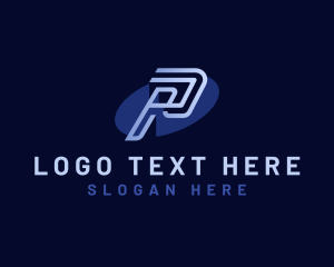 Media Studio Letter P logo design