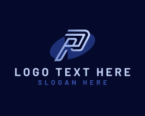 Technology - Media Studio Letter P logo design