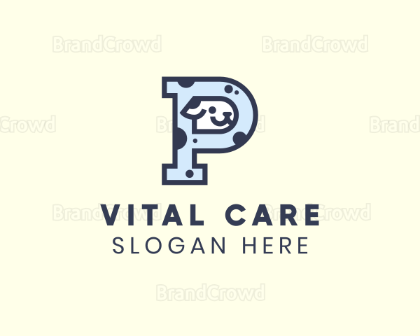 Spotted Cute Dog Logo