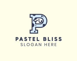 Spotted Cute Dog logo design