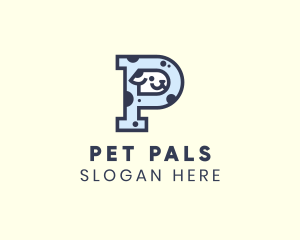 Spotted Cute Dog logo design