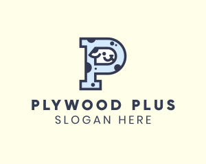 Spotted Cute Dog logo design