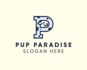 Spotted Cute Dog logo design