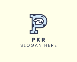 Spotted Cute Dog logo design