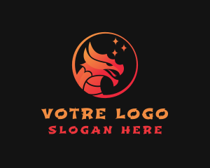 Gaming - Oriental Dragon Character logo design