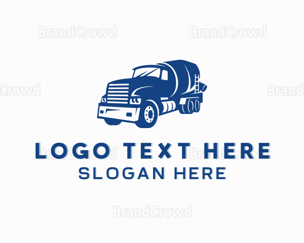 Cement Truck Mixer Logo