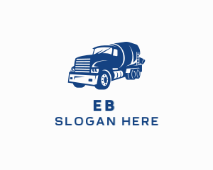 Freight - Cement Truck Mixer logo design