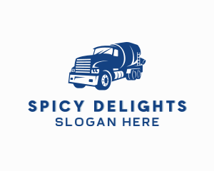 Logistics - Cement Truck Mixer logo design