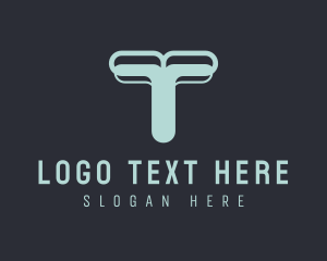 Tech Agency Letter T logo design