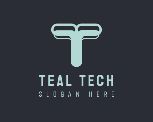 Tech Agency Letter T logo design