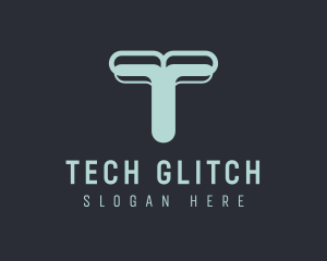 Tech Agency Letter T logo design