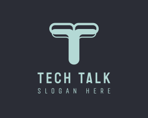 Tech Agency Letter T logo design