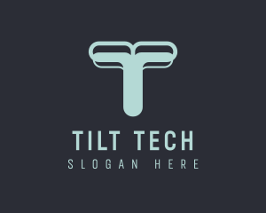 Tech Agency Letter T logo design